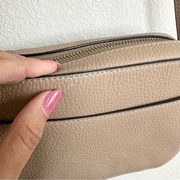 Coach Taupe Leather Crossbody Bag - Picture 7 of 7